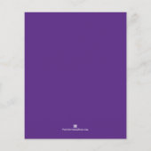 Budget Purple Wreath Christmas Holiday Invitations (裏面)