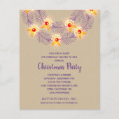 Budget Purple Wreath Christmas Holiday Invitations (正面)