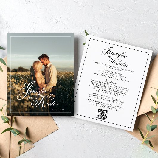 BUDGET QR エレガント Code All in One Photo 結婚's