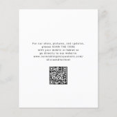 Budget QR code casual wedding save the date card (裏面)