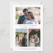 BUDGET Red花模様結婚ズの3枚の写真引用文感謝してい (裏面)