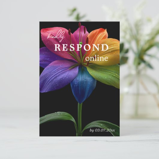 🌈 Budget Respond online 出欠カード (スタンド正面)