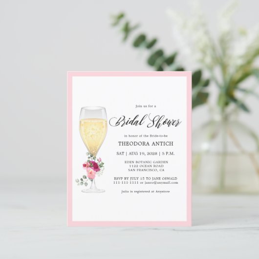 Budget Romantic Floral Bridal Shower (スタンド正面)