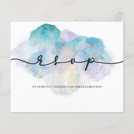 BUDGET/RSVPカードフライヤー。フライヤー チラシ (正面)