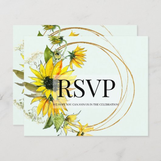 BUDGET/RSVPカード (正面/裏面)