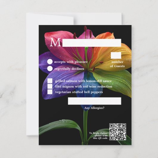 🌈 Budget RSVP Feast & Flourish Technicolor Love  (裏面)