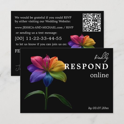 🌈 Budget RSVP online Technicolor Love  (正面/裏面)