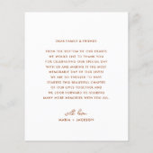 Budget Rust Boho's 結婚Photo Thank You Flyer チラシ (裏面)