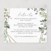 Budget Rustic Eucalyptus & Gold Details チラシ (正面)