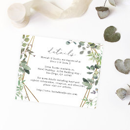 Budget Rustic Eucalyptus & Gold Details チラシ