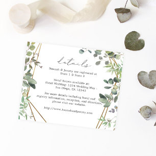 Budget Rustic Eucalyptus & Gold Details チラシ