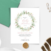 Budget Rustic Wildflowers Baby Shower Invitation