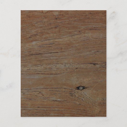 Budget rustic wood photo wedding invitation チラシ (裏面)