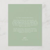 BUDGET Sage結婚の写真サンキューカード チラシ (裏面)