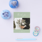 BUDGET Sage結婚の写真サンキューカード チラシ (シングル)