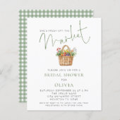 Budget Sage Gingham She’s off Market Bridal Shower (正面/裏面)