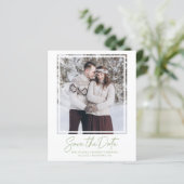 Budget Sage Green文字写真Save the Date (スタンド正面)