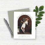 Budget Sage Green Arch Photo Save the Date<br><div class="desc">バジェットモダンアーチフォトセーブ・ザ・デート案内。このクリエイティブで婚約を発表ユニークし、あなたの写真と私たちのトレンディー、ボホスタイリッシュアーチをフィーチャー。これはモダン緑と白のセージだが、すべての色とフォントは簡単にカスタマイズ!**私たちの予算紙は小さく、より繊細だが、まだ美しい！封筒忘れを使わない!**おもし客様のサポートや一致する商品は、cedarandstring@gmail.comまでお電話ください。</div>