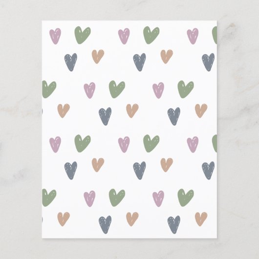 Budget Sage Green Boho Arch Baby Shower Invitation (裏面)