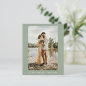 Budget Sage Green Minimalist Photo 結婚's (スタンド正面)