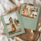 Budget Sage Green Minimalist Photo 結婚's
