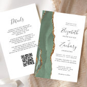 Budget Sage Green QR Code Wedding