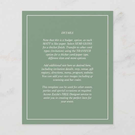 BUDGET Sage MONOCHROME結婚's (裏面)