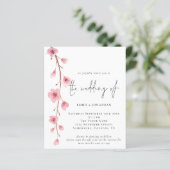 Budget Sakura QR Code Wedding Invitation (スタンド正面)