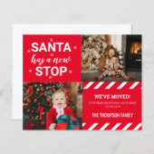 BUDGET Santaは新しいウェヴストップィーの写真の移動を持っている (正面/裏面)