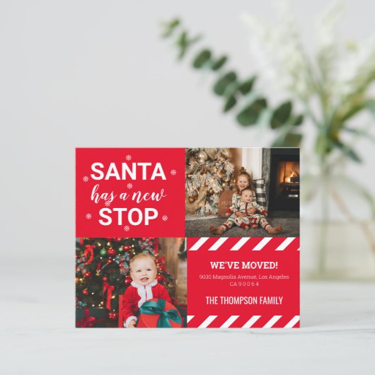 BUDGET Santaは新しいウェヴストップィーの写真の移動を持っている (スタンド正面)