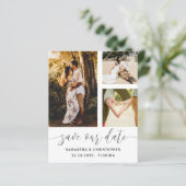 Budget Save Our Date 黒と白の3枚の写真  (スタンド正面)