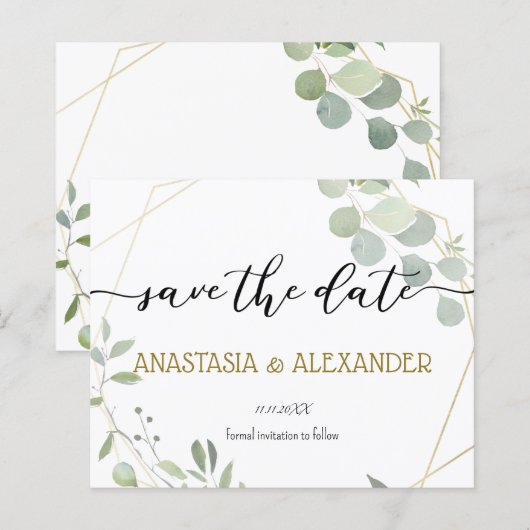 BUDGET Save the date. (正面/裏面)