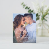 Budget Save the Date Modern Names Photo VerticalV4 (スタンド正面)