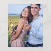 Budget Save the Date Modern Names Photo VerticalV4 (裏面)