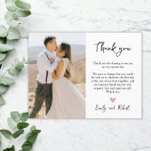 Budget Scriptハート写真結婚のThank You Flyer チラシ