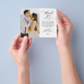 Budget Scriptハート写真結婚のThank You Flyer チラシ (手)