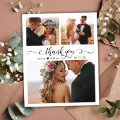 Budget Scriptフォトコラージュ結婚のサンキューカード