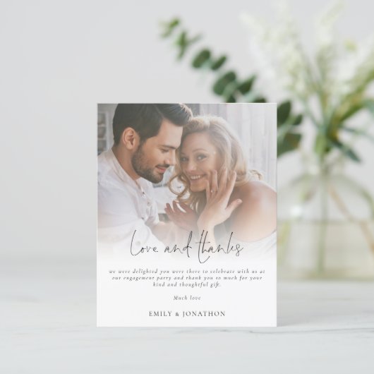 Budget Scriptフォト婚約愛と感謝してい (スタンド正面)