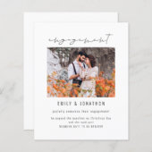 Budget Script写真モダン婚約の発表 (正面/裏面)