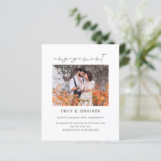 Budget Script写真モダン婚約の発表 (スタンド正面)