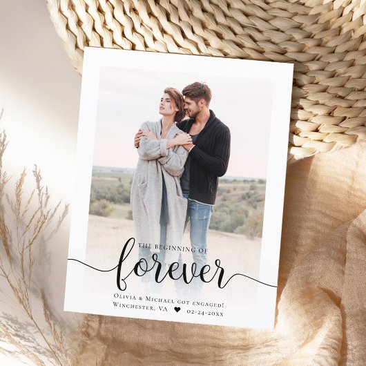 Budget Script写真モダン婚約の発表