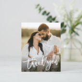 Budget Script写真結婚のサンキューカード (スタンド正面)