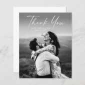 Budget Script写真結婚のサンキューカード (正面/裏面)