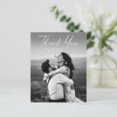 Budget Script写真結婚のサンキューカード (スタンド正面)