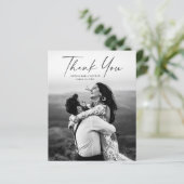 Budget Script写真結婚のサンキューカード (スタンド正面)