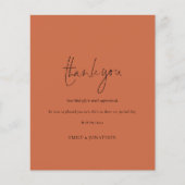 Budget Script写真Terracotta's 結婚 Thank You (正面)