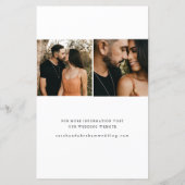 Budget Script結婚の写真の保存日付 (裏面)