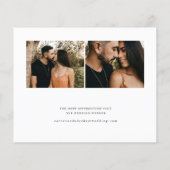 Budget Script結婚の写真の保存日付 (裏面)