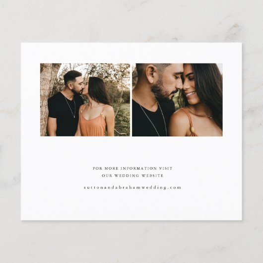 Budget Script結婚の写真の保存日付 (裏面)