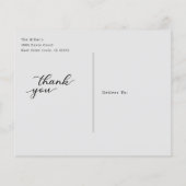 Budget Script結婚の写真カスタムありがとう (裏面)